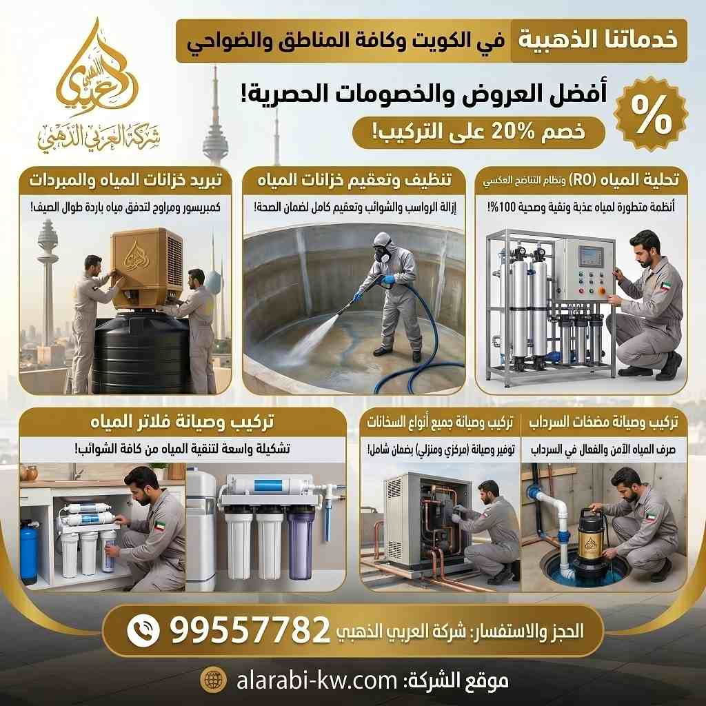 اهم خدمات شركة العربي الذهبي