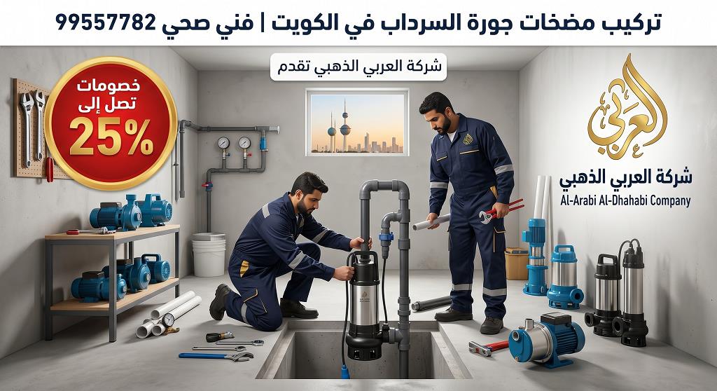 تركيب مضخات جورة السرداب في الكويت