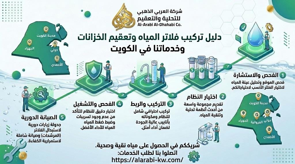 أفضل شركة تركيب وصيانة فلاتر المياه